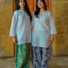Purple Farshi (2) Minimal Bliss | White Line Kurta