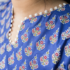 Blue and White Block Print (1) Kurta